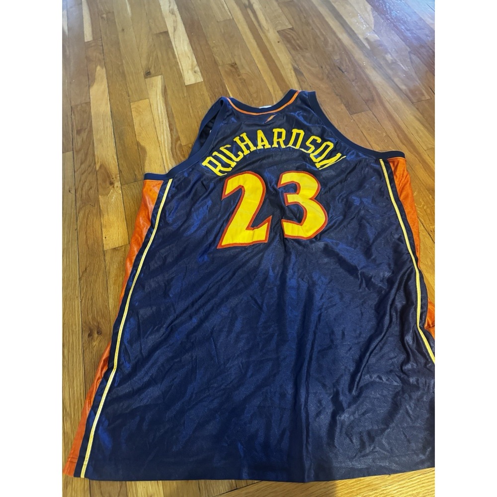 Vintage Reebok Golden State Warriors Jersey Men's 56 Jason‎ Richardson Sewn Logo - Picture 9 of 11